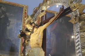 crucifix in monastery