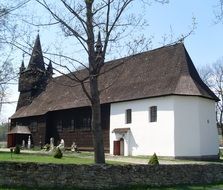 old cemetery at church, poland