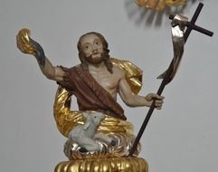 Jesus statue in the monastery