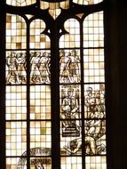 church window in yellow