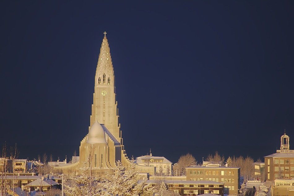 Hallgrímskirkja church in Reykjavík, Iceland