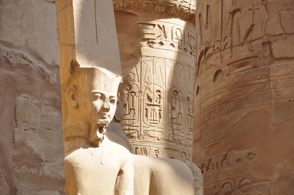 Egyptian temple in form of pharaoh