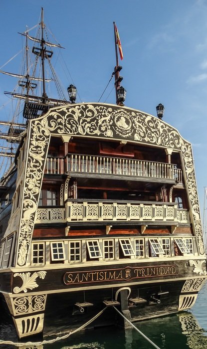 Holy trinity boat in Spain