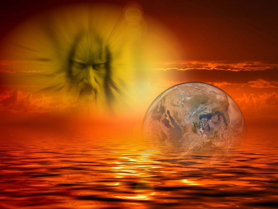 mystical image of the creation of the world