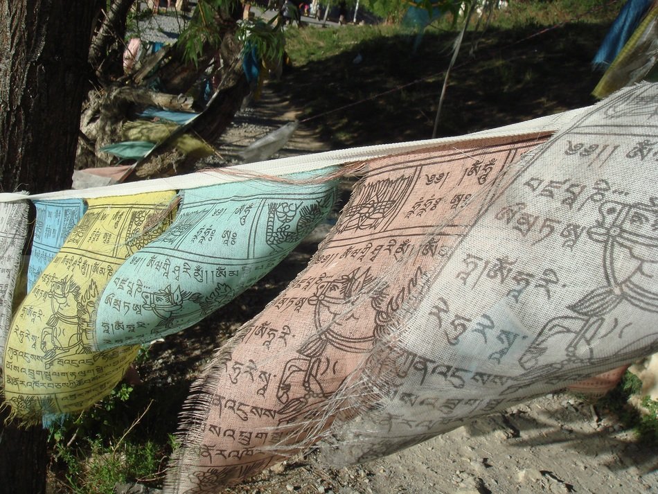 Sacred flags of Buddhists