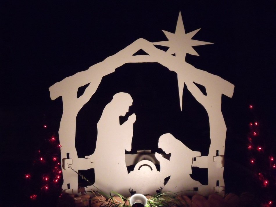 Christmas pattern on a dark background