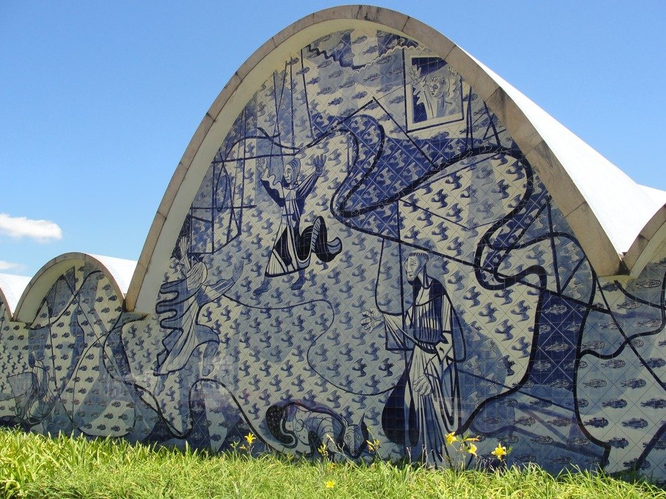unusual church in the city of Belo Horizonte