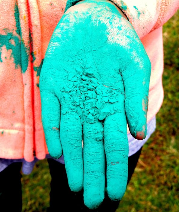 holi green hand
