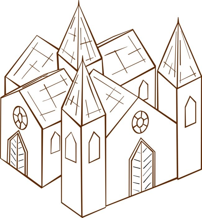 clipart of the cathedral