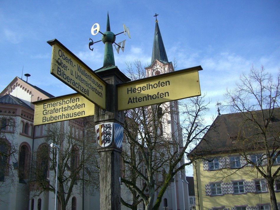 street signs near the parish church