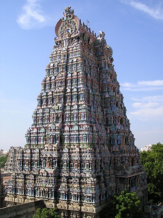 tower in the oldest city of india madurai