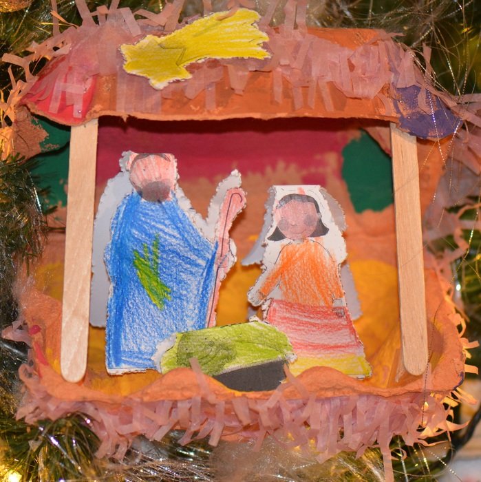 Christmas pattern on the wall