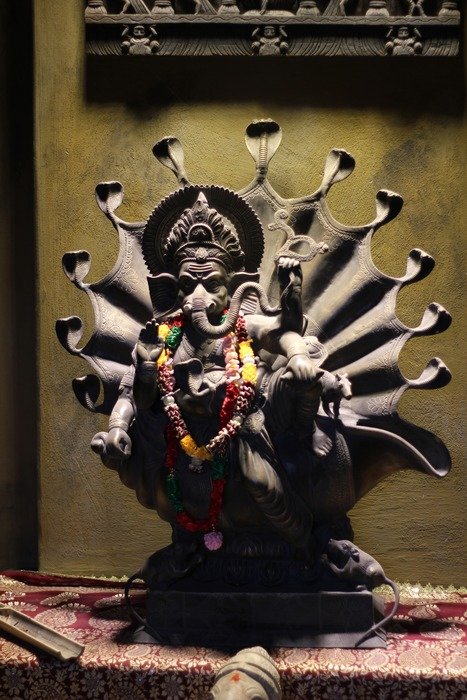 statue in temple in Prague