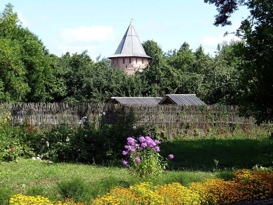 Russian Orthodox Church among the trees