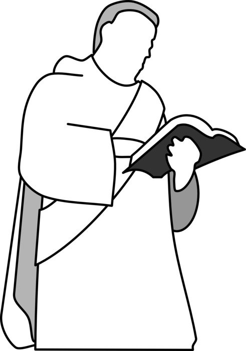 priest with the book