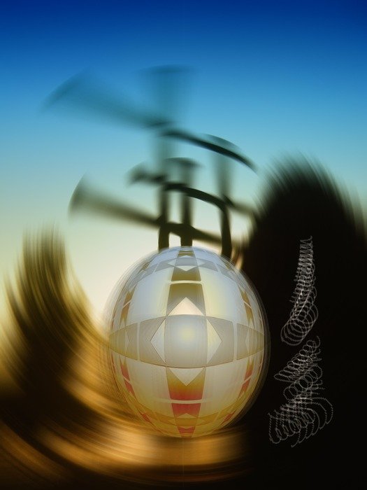 abstract photo of easter egg