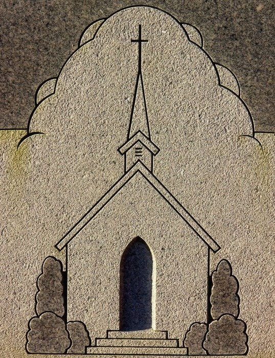 image of a church on the cornerstone