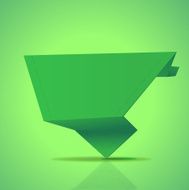 Abstract origami banner N20
