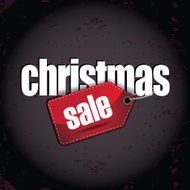 Christmas sale tag design