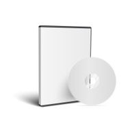 Realistic Case for DVD Or CD Disk with