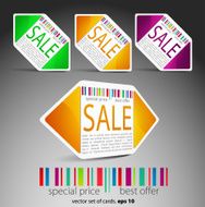 Set of sale tickets Vector N4
