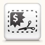 Square Button with Cupone