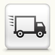 Square Button with Shipping Truck