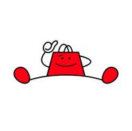 shopping bag sign