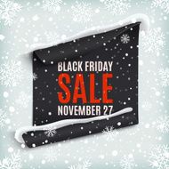 Black Friday sale paper banner N2