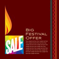 Offer poster banner or flyer design occasion of festival celebrations N8