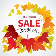 autumn sale banner flat design for web and print N2