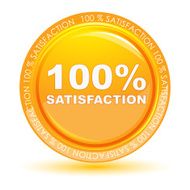 100 satisfaction tag
