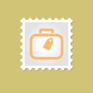 Bag vector stamp
