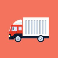 Vector Delivery Truck Icon N5
