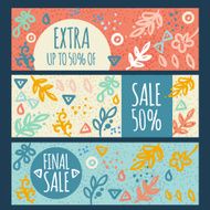 Sale banner hand drawn N3