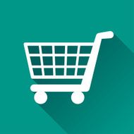 shopping flat design icon