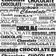 Seamless chocolate pattern with word of different N12