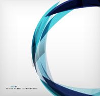 Blue ring - business abstract bubble N2