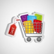 shopping cart sticker kits