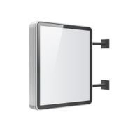 Realistic light box template on white background N7
