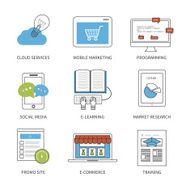 Flat design modern vector illustration concept for cloud services mobile N2