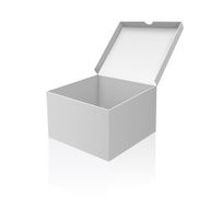 Set of white open boxes N3