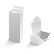 Set of white open boxes N4