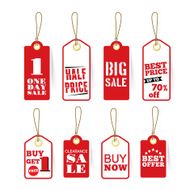 Sale Tags Design Promotion discount for Retail shop