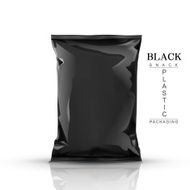 black snack plastic packaging N2