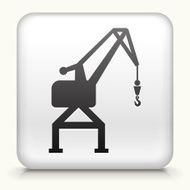 Square Button with Shipping Crane