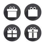 Gift box sign icon Present symbol N62