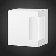 package cardboard box with transparent plastic window