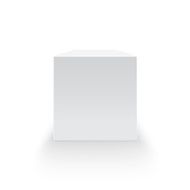 Blank box isolated on white background N4