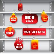 Hot sale rack wobblers print